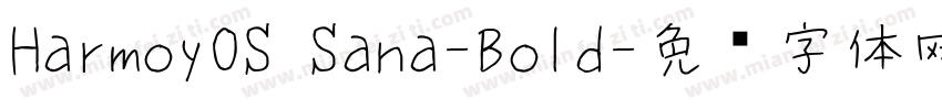 Harmoy0S Sana-Bold字体转换